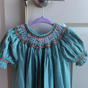 Smocked Christmas dress